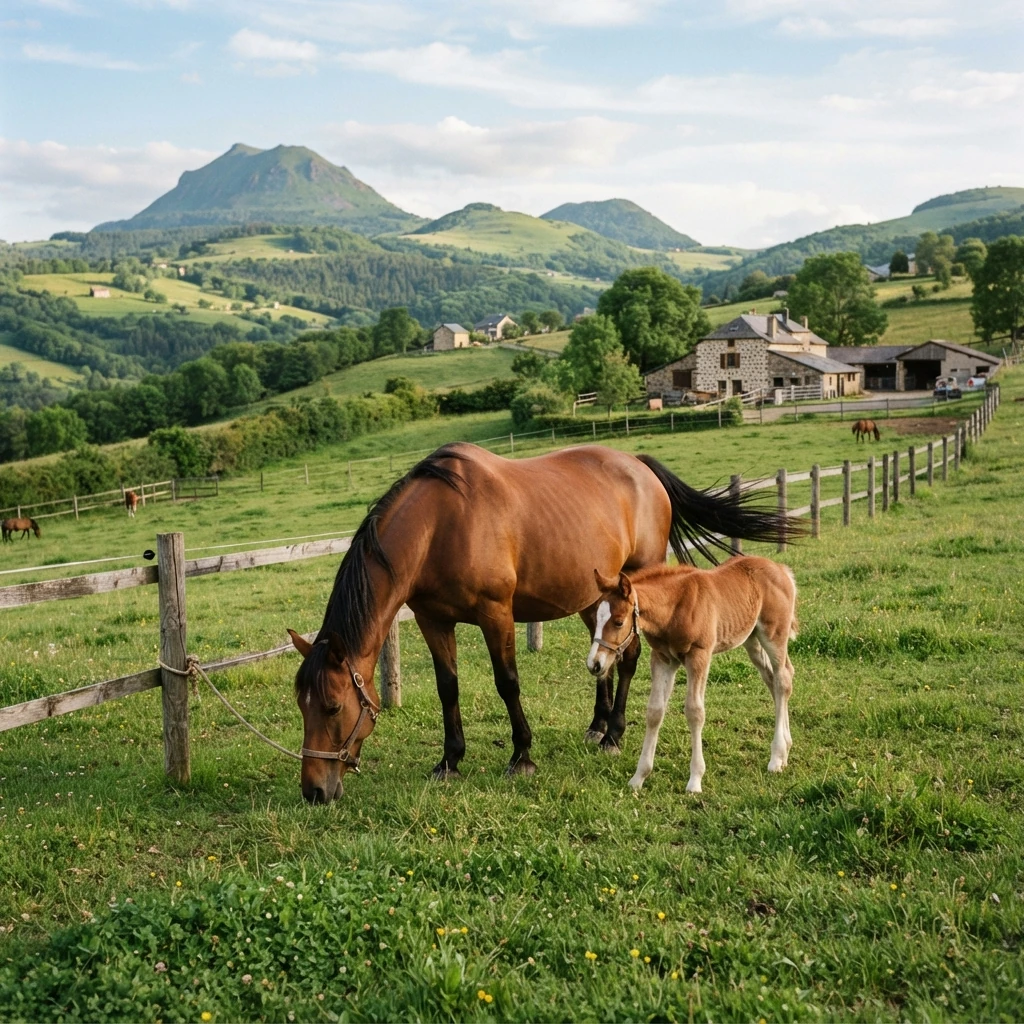Élevage de chevaux au Prairies de Vort, Orbeil