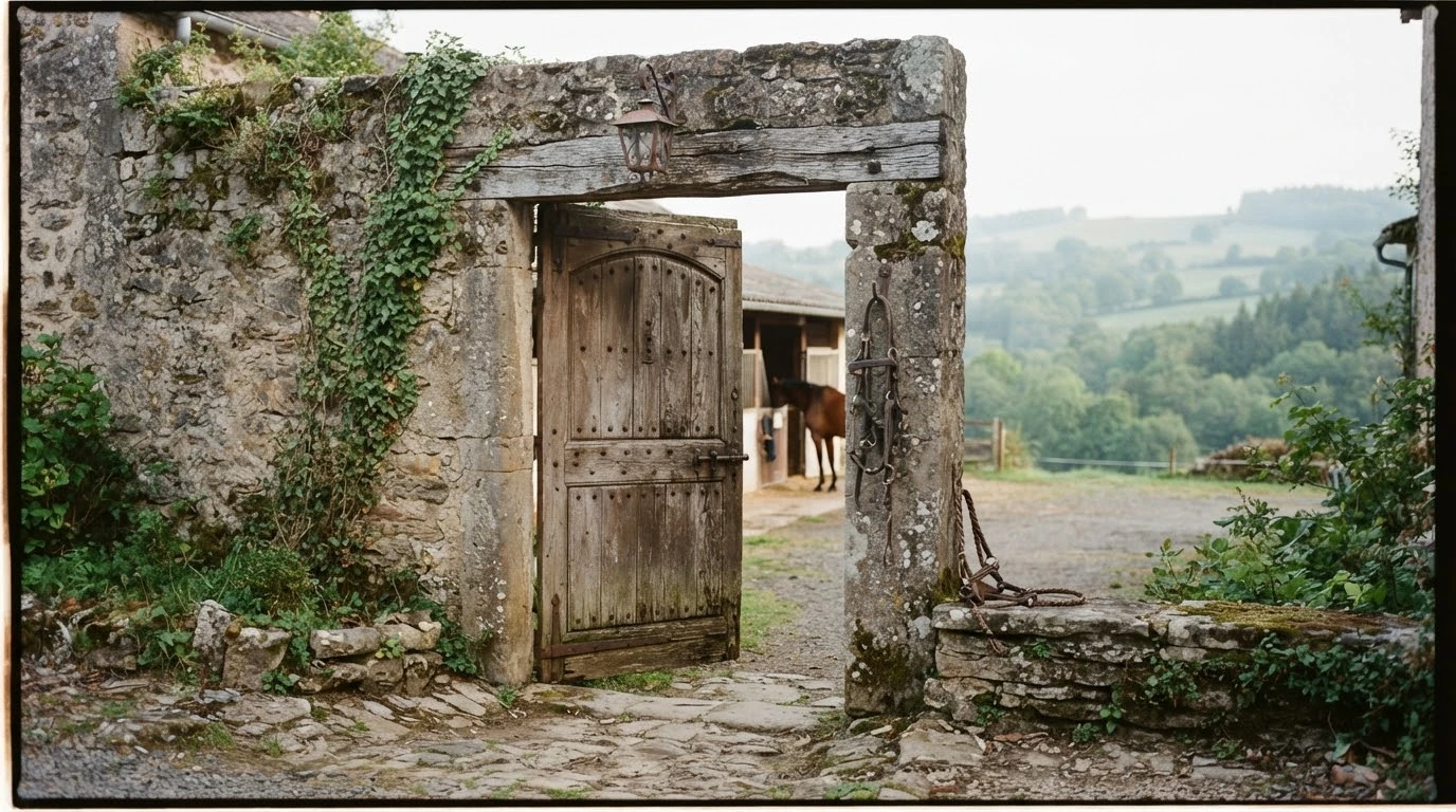 Entrée du Prairies de Vort, centre équestre à Orbeil